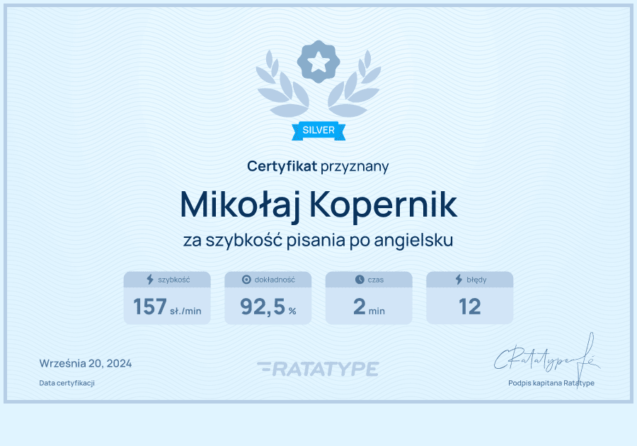 Zdobądź swój certyfikat