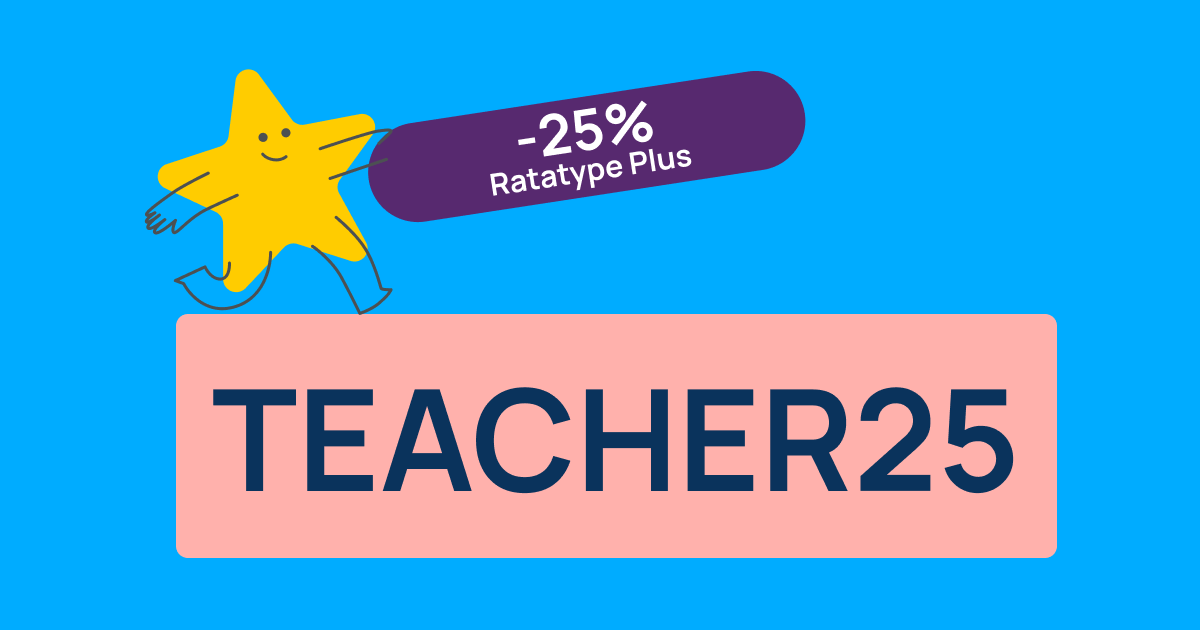 25% zniżki na Ratatype Plus z okazji Dnia Nauczyciela z kodem TEACHER25